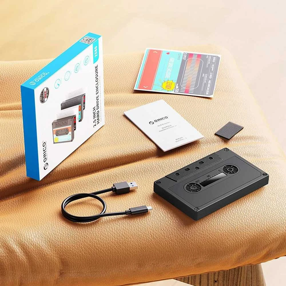 Pocket Orico SATA 2.5 "USB-C 6Gbps kasetė (2580C3-V1-BK-EP)