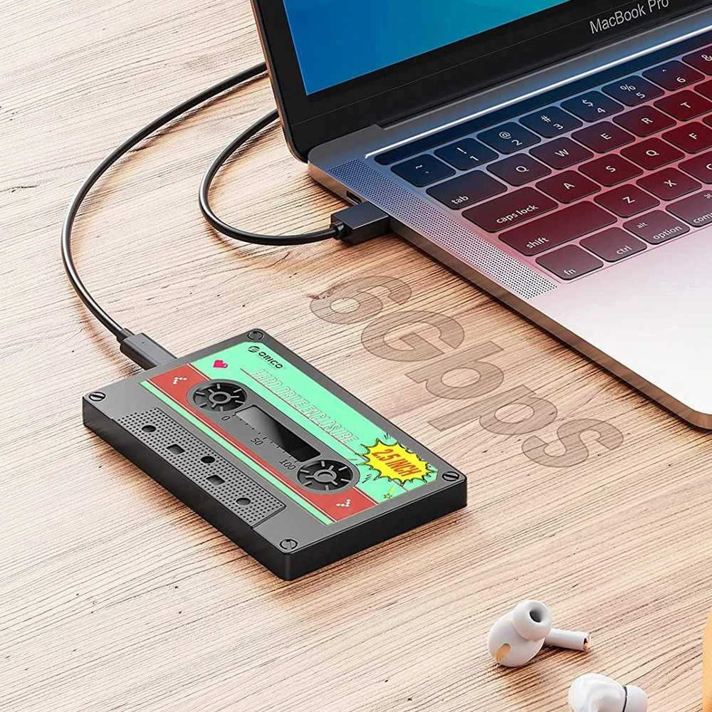 Pocket Orico SATA 2.5 "USB-C 6Gbps kasetė (2580C3-V1-BK-EP)