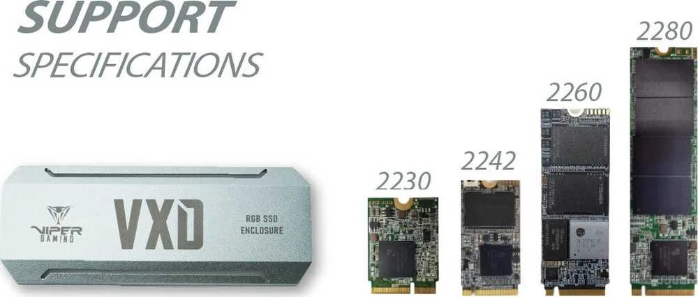 SSD Korpusas - Patriot Memory VXD M.2 Sidabrinis