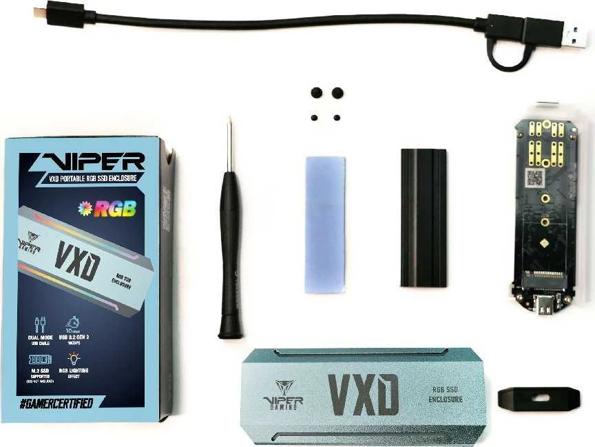 SSD Korpusas - Patriot Memory VXD M.2 Sidabrinis
