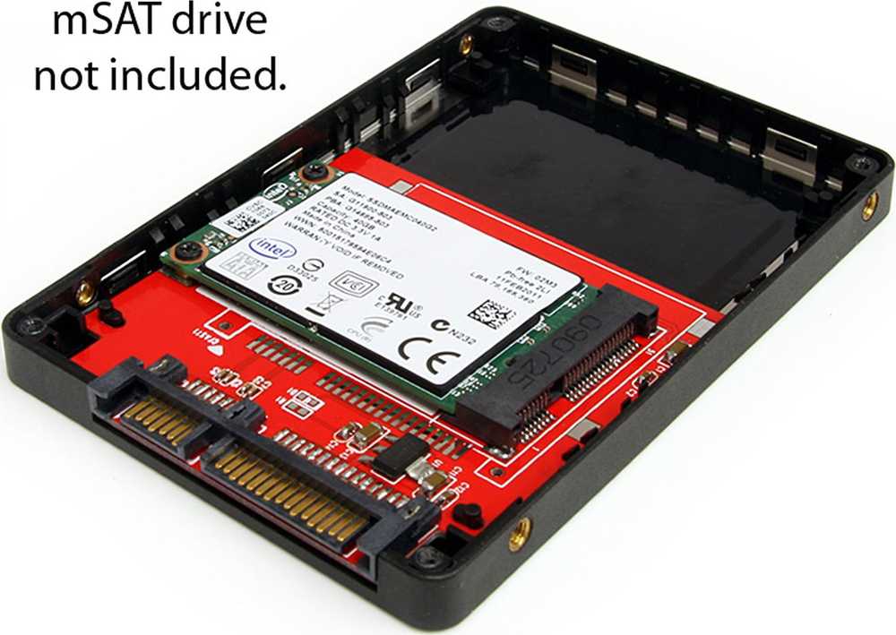 Pocket StarTech mSATA SMD - 2.5 "SATA (SAT2MSAT25)