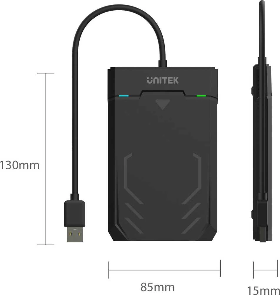 UNITEK Y-3036 Unitek Type-C disko išorinis korpusas 2.5 USB 3.1 HDD/SSD SATA 6G UASP, Y-3036