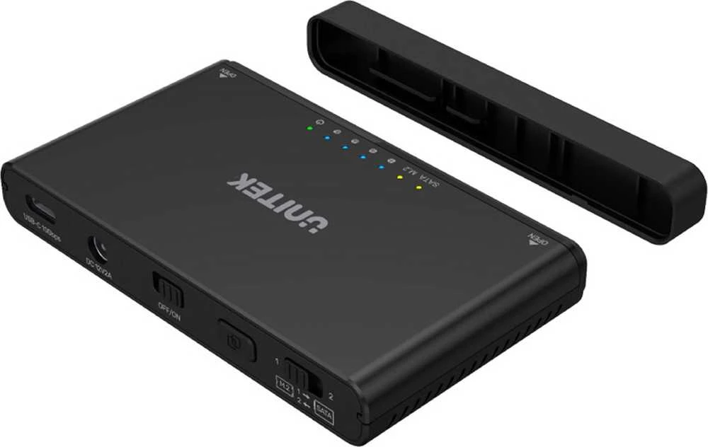 UNITEK ENCLOSURE USB-C į PCIe/NVMe M.2 SSD + SATA III adapteris su neprisijungus klonu