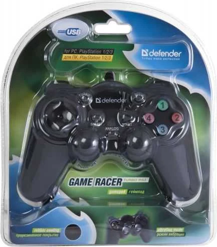„Defender GAME RACER“ laidinis žaidimų pultelis, turbo režimas, vibracijos efektas, USB / PS2 / PS3