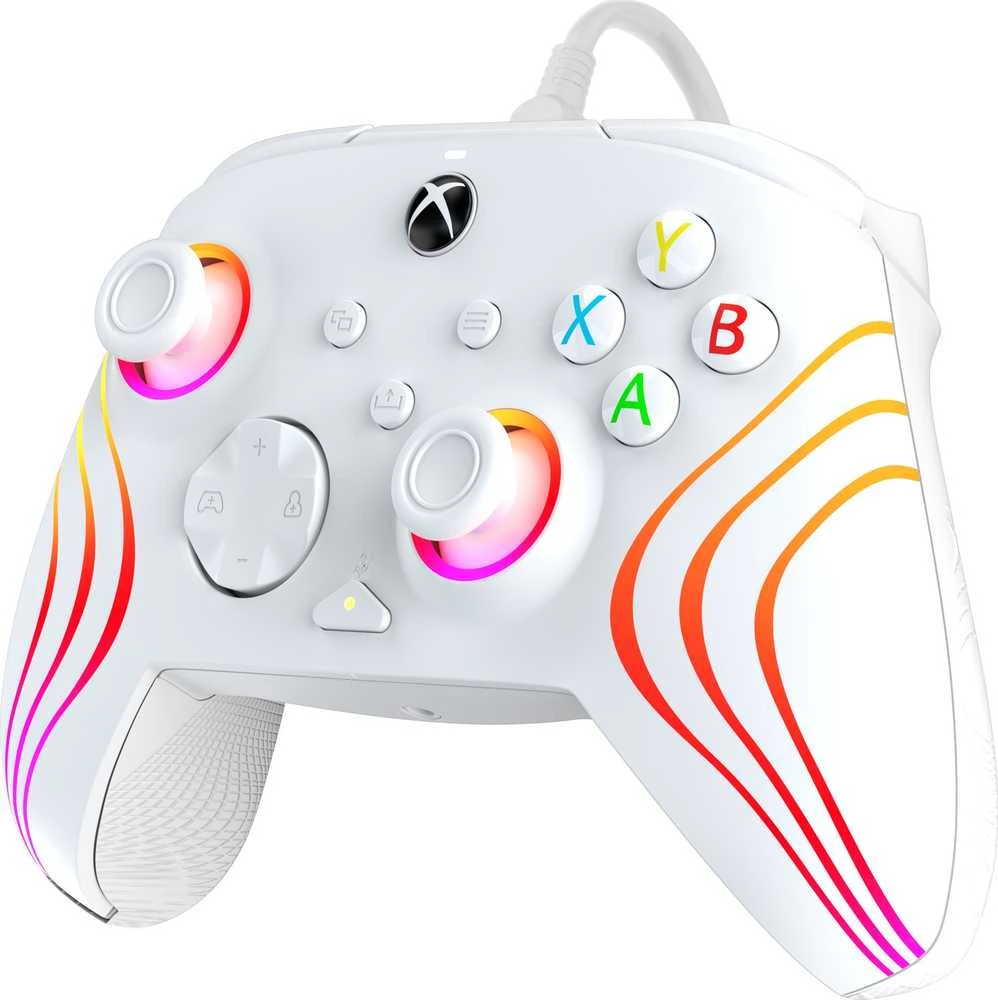PDP XBOX Series X/S ir PC baltas laidinis valdiklis (Afterglow Wave)