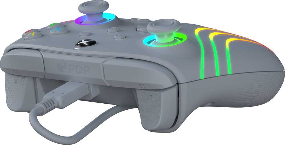 PDP XBOX Series X/S ir PC pilkas laidinis valdiklis (Afterglow Wave)