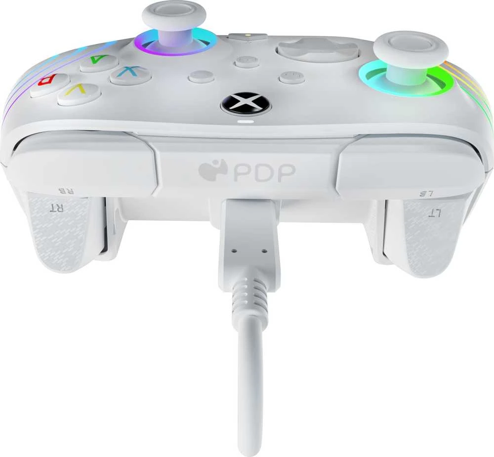 PDP XBOX Series X/S ir PC baltas laidinis valdiklis (Afterglow Wave)