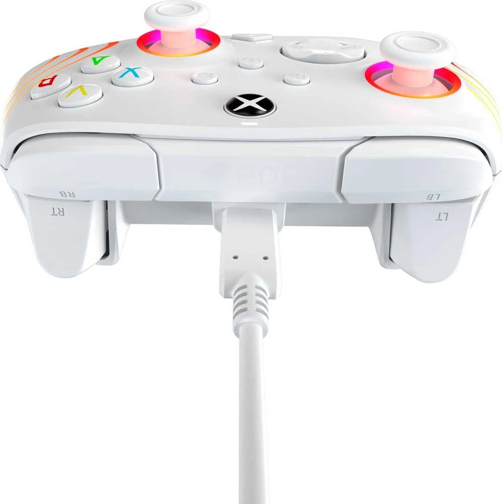 PDP XBOX Series X/S ir PC baltas laidinis valdiklis (Afterglow Wave)