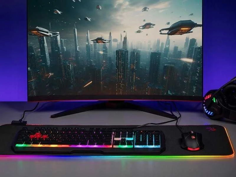 A4Tech A4T Pelės kilimėlis A4Tech BLOODY MP-75N RGB (75/30/0,4cm)