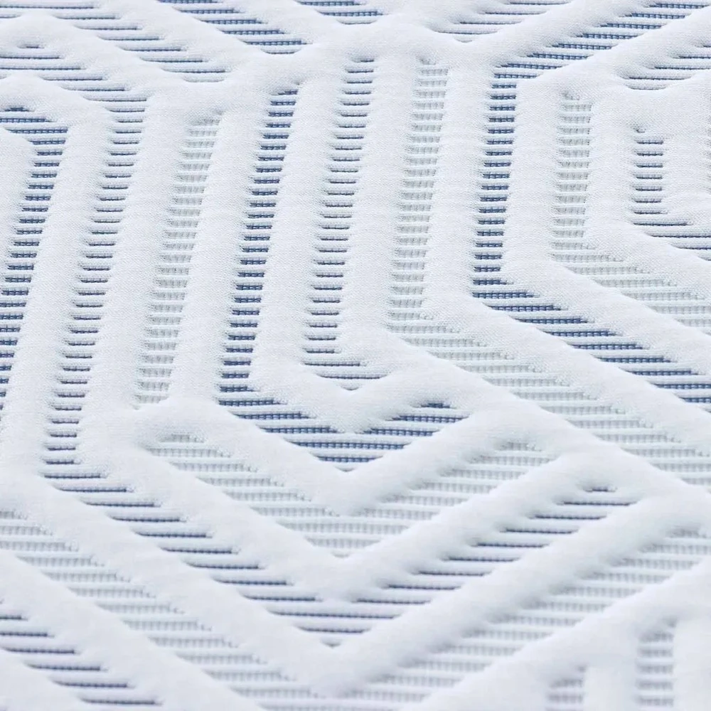 Čiužinys Čiužinio papildymas 80 x 200 cm storio Žakardinis audinys Balta