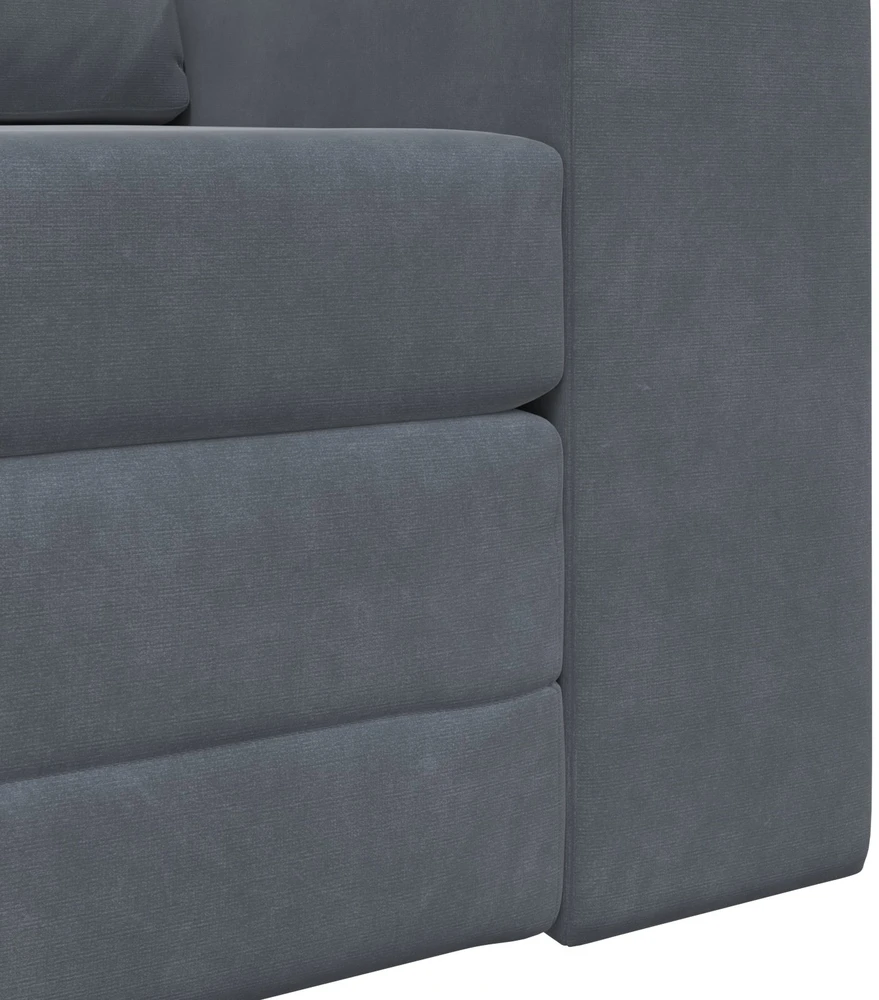 Sofa lova Tamsiai pilka 98 x 71 x 83 cm Aksomas