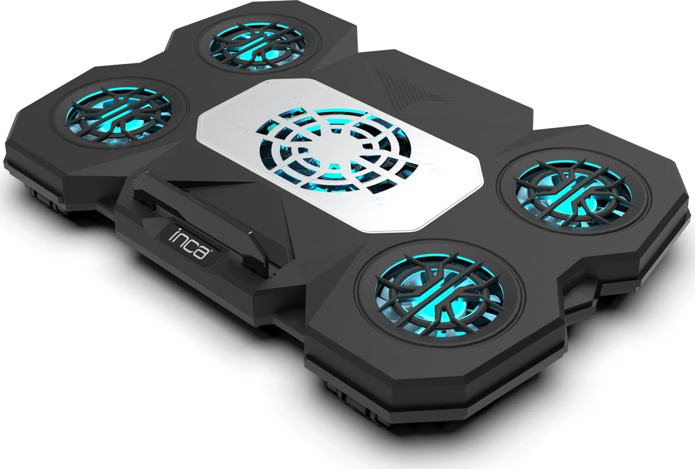 Inca INCA nešiojamojo kompiuterio aušinimo padas Kühler INC-614GMS Gaming, 9-17'', 5 Lüfter
