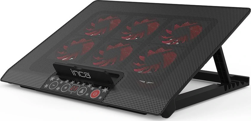 Inca INCA nešiojamojo kompiuterio aušinimo padas Kühler INC-601GMS Bedienfeld, 7-17'', 6 Lüfter mažmeninė prekyba