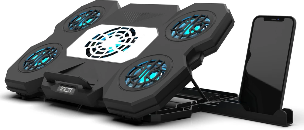 Inca INCA nešiojamojo kompiuterio aušinimo padas Kühler INC-614GMS Gaming, 9-17'', 5 Lüfter