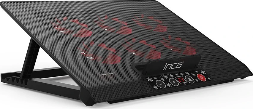Inca INCA nešiojamojo kompiuterio aušinimo padas Kühler INC-601GMS Bedienfeld, 7-17'', 6 Lüfter mažmeninė prekyba