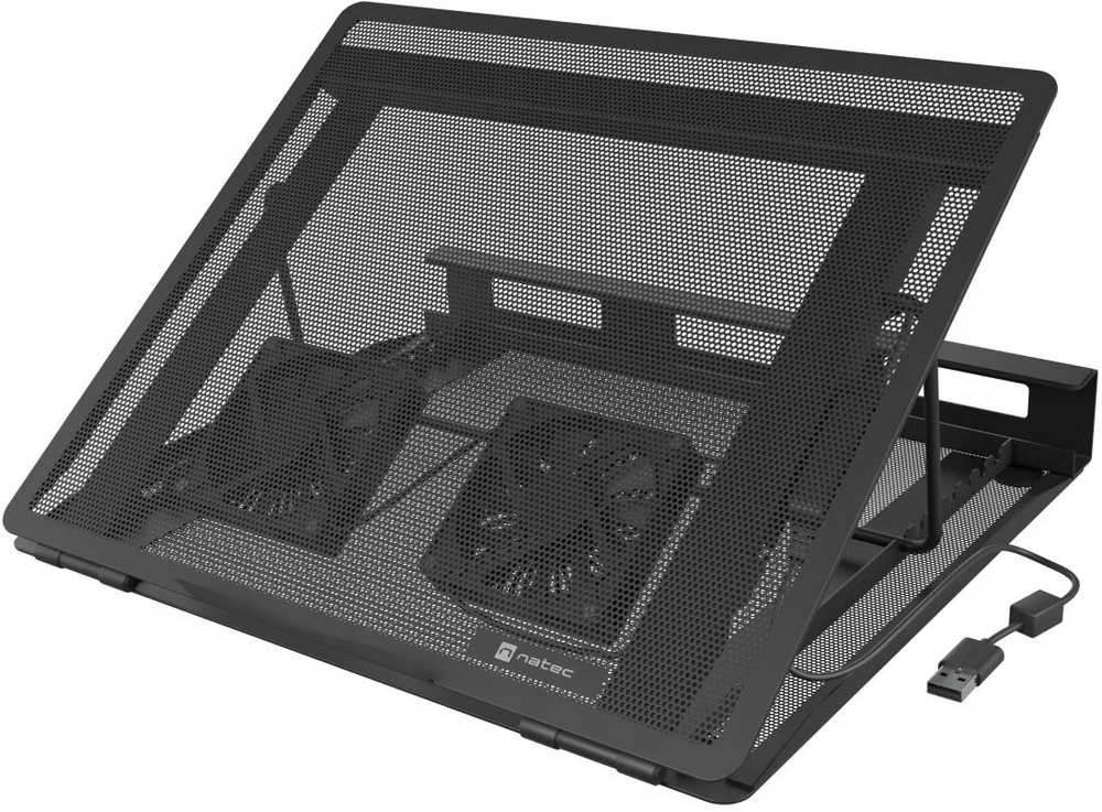 Natec | Nešiojamas kompiuteris Cooler Pad, 2 Fans | Tern 2 Plus | Juodas