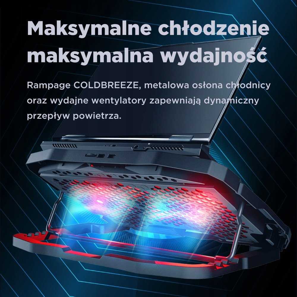 Rampage AD-RC4 12.1-15.6" reguliuojamo aukščio juodas dviratis