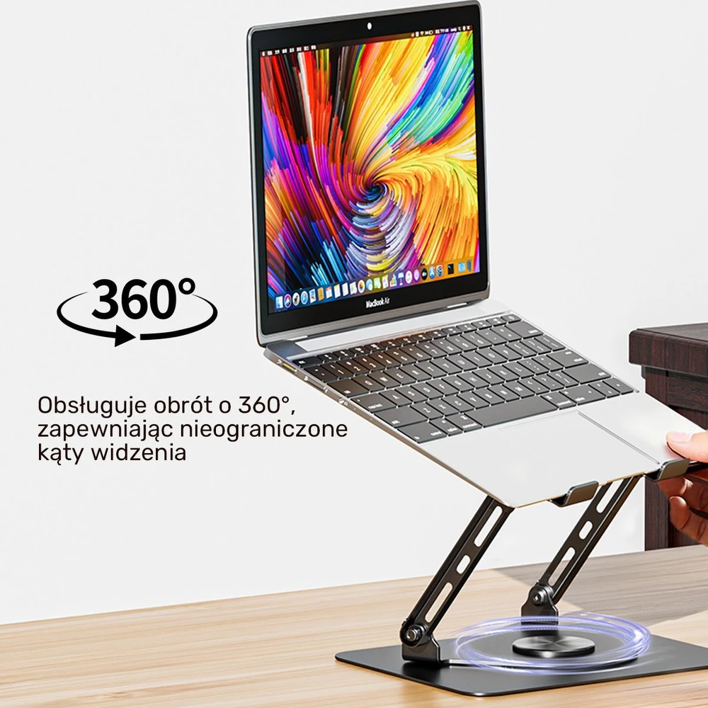 Unitek OT1098AGY reguliuojamas 360°, 8" - 17,3"