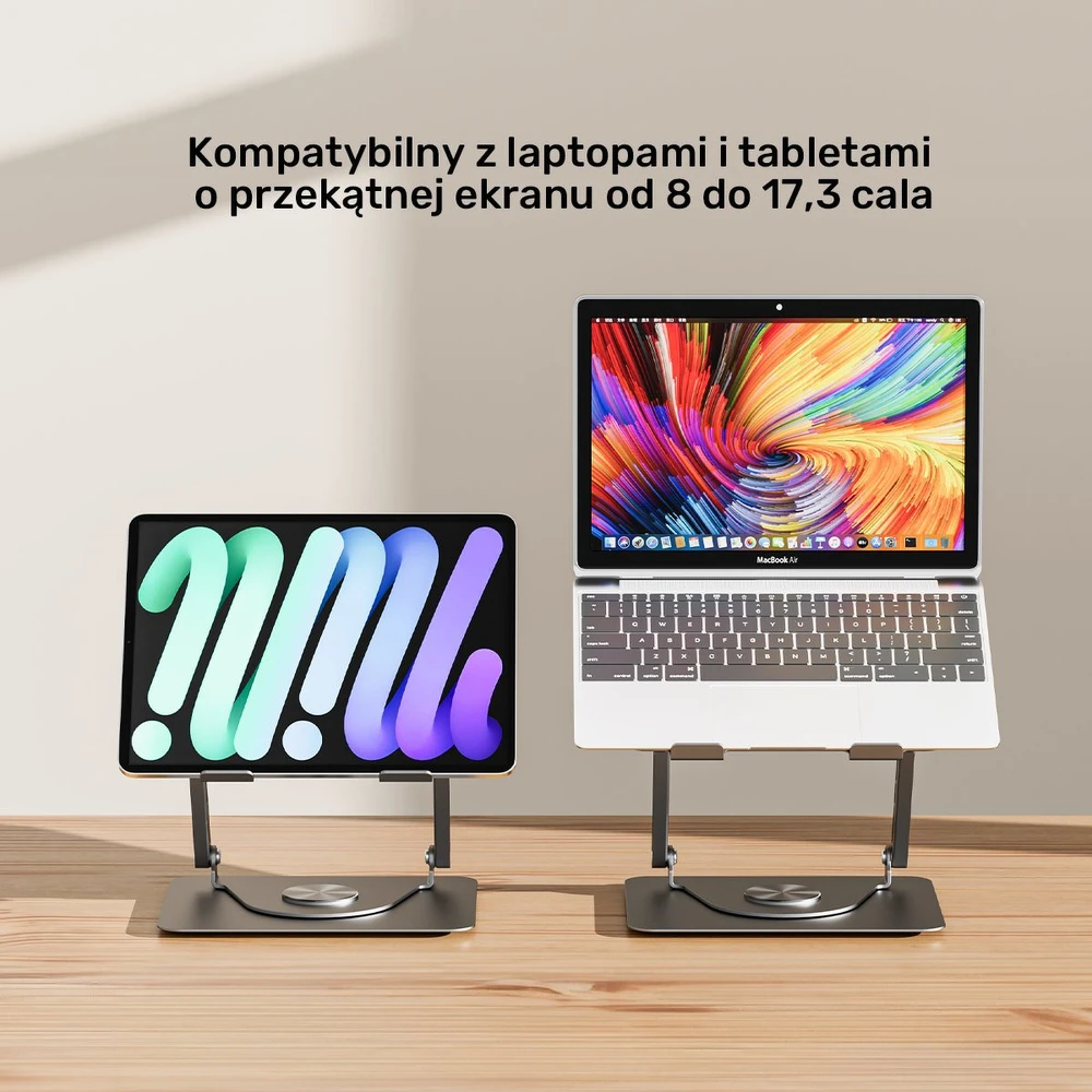 Unitek OT1098AGY reguliuojamas 360°, 8" - 17,3"