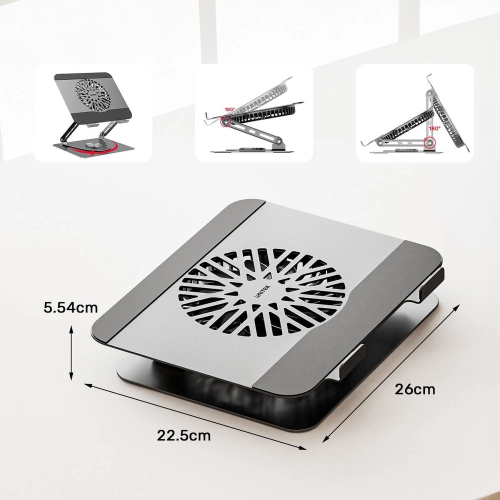 Unitek OT1098AGY reguliuojamas 360°, 8" - 17,3"