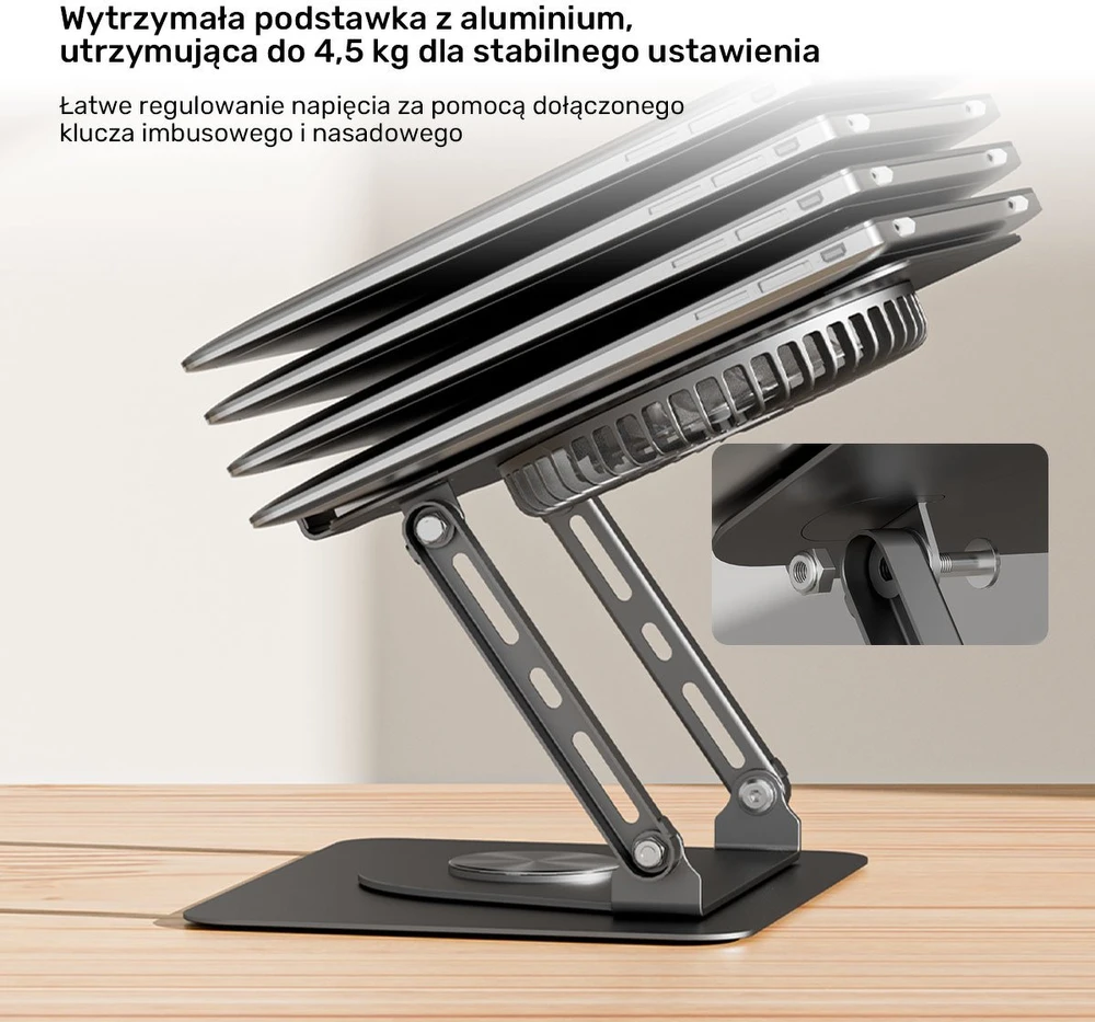Unitek OT1098AGY reguliuojamas 360°, 8" - 17,3"