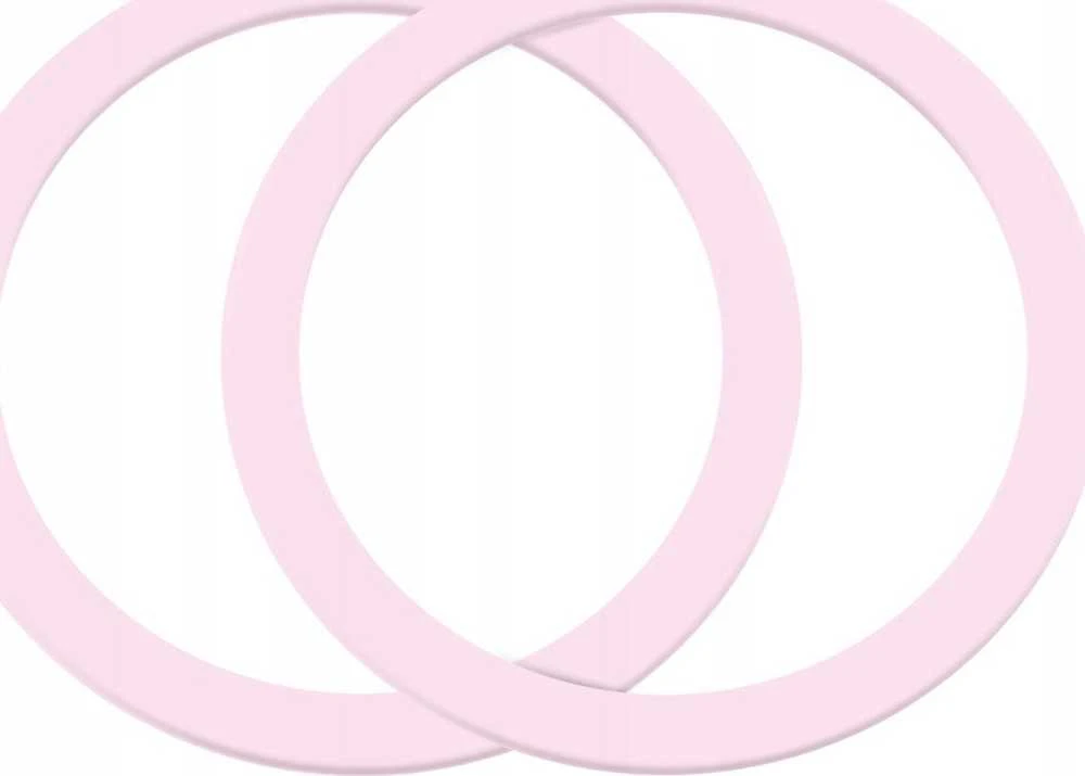 Joyroom set of metal magnetic rings for smartphone 2 pcs. rožinės spalvos (JR-Mag-M3)