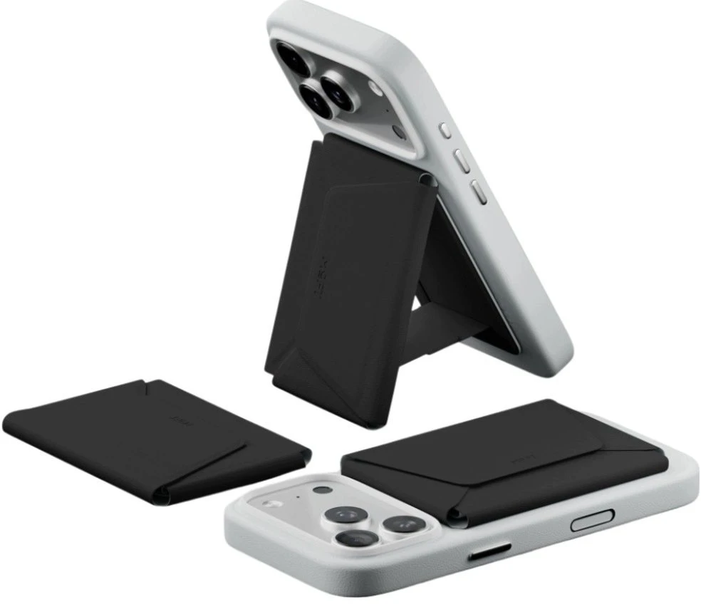 Magnetinė piniginė su trikoju Moft Trackable Travel MagSafe juoda