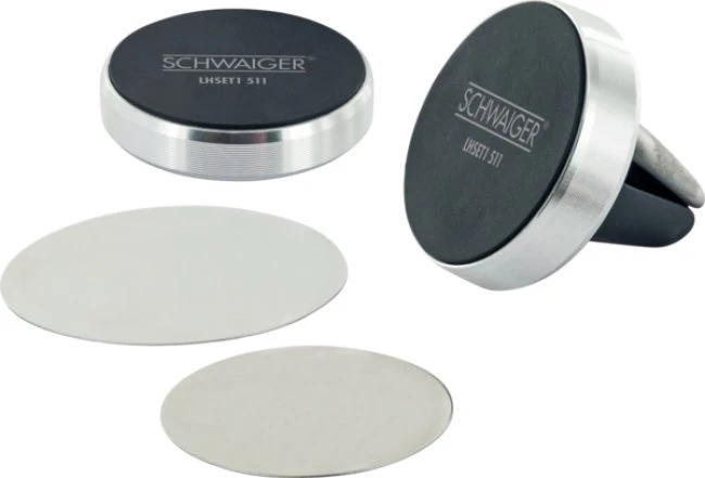 Podstawka Schwaiger Schwaiger SET Magnethalterungen, 6-teilig, Aliuminio sidabrinis