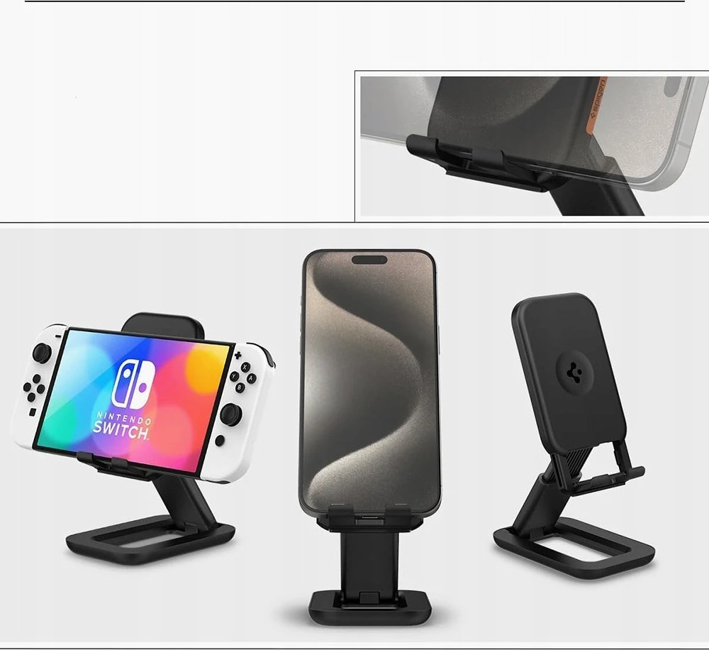 Spigen Universal Phone stand, juodas
