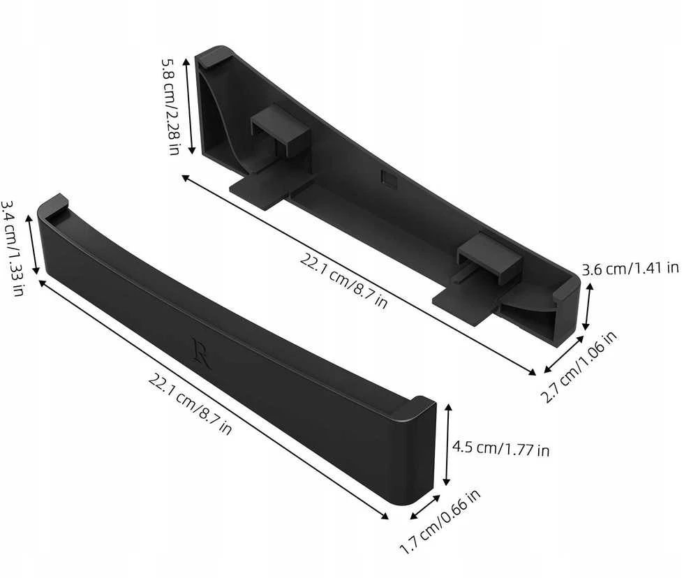 JYS Horizontali pakyla, skirta PlayStation 5 Slim, juoda (JYS-P5189)
