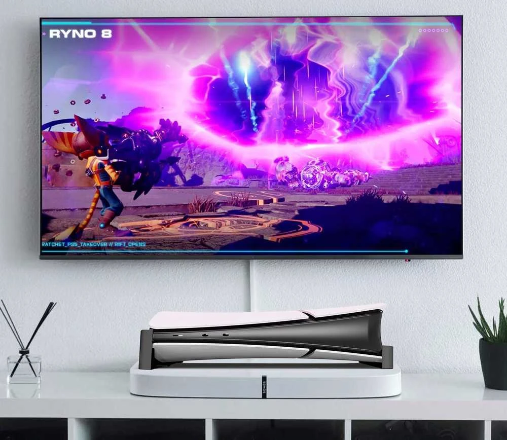 JYS Horizontali pakyla, skirta PlayStation 5 Slim, juoda (JYS-P5189)