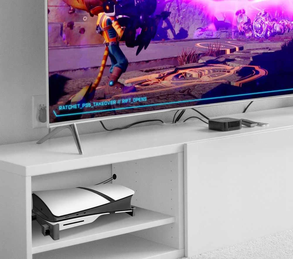 JYS Horizontali pakyla, skirta PlayStation 5 Slim, juoda (JYS-P5189)
