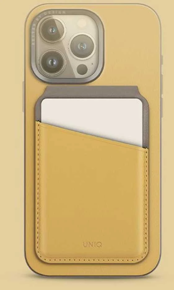 Dėklas UNIQ Lyden DS magnetic wallet RFIDi phone stand pilkos spalvos-juodos spalvos/charcoal pilkos spalvos-juodos spalvos