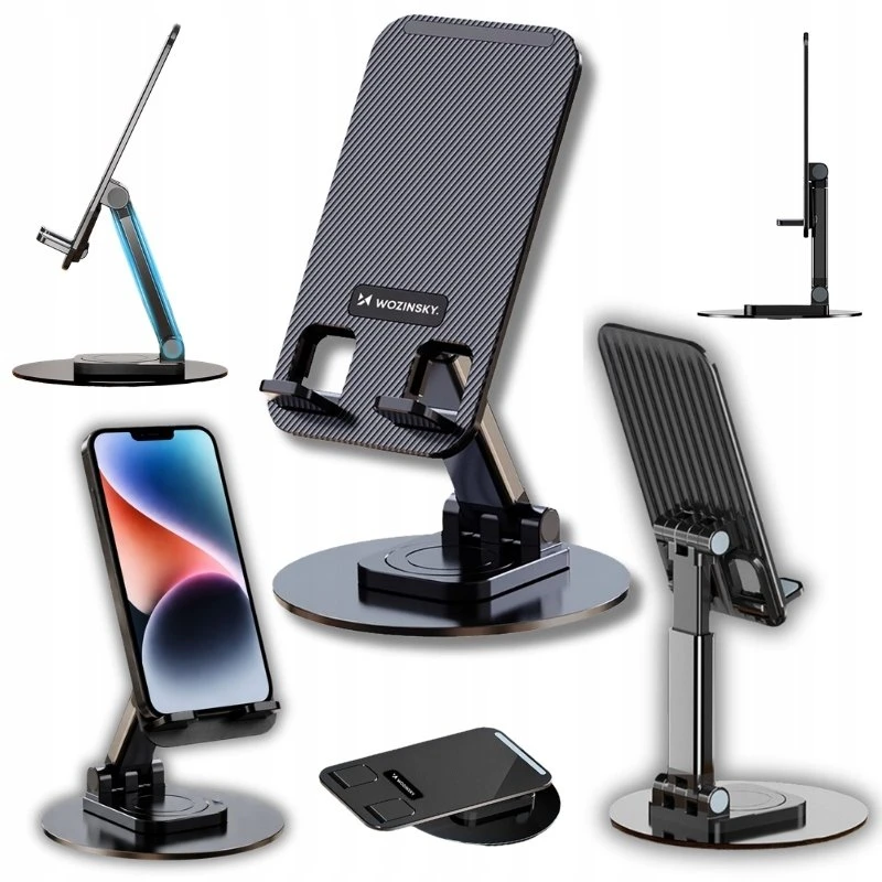 Wozinsky WPT-K393 stabilus telefono ir planšetinio kompiuterio stovas - juodas