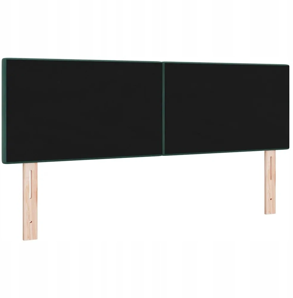 LED galvūgalis su LED juostelėmis Žalia 144 cm Aksomas