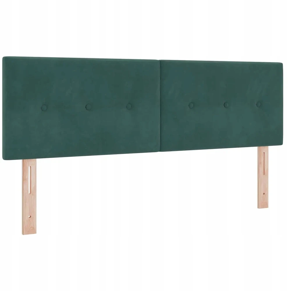 LED galvūgalis su LED juostelėmis Žalia 144 cm Aksomas