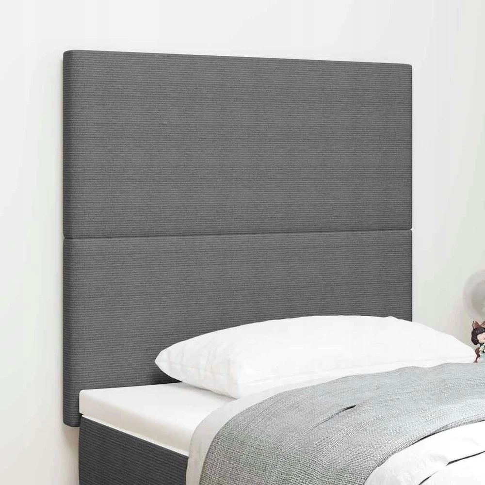 LED galvūgalis Šviesiai pilka 100 cm Kordūrinis audinys