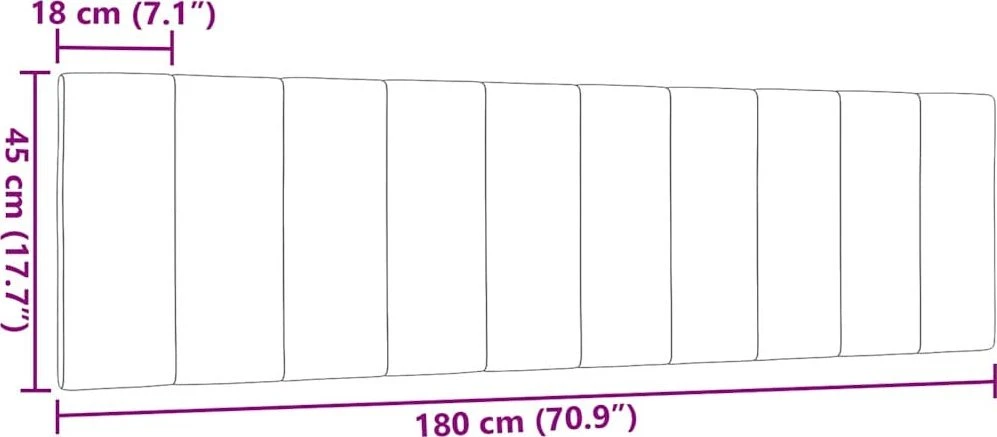Galvūgalio pagalvėlė, juodos spalvos, 180cm, audinys