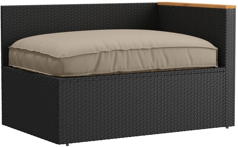 Pagalvėlė Oksfordo audinys Taupe 120 x 80 x 12 cm