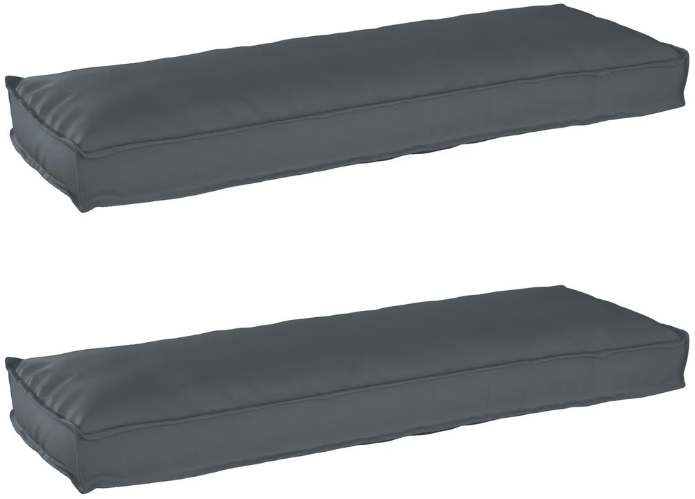 Pallet pagalvių rinkinys 2 vnt. Oksfordo audinys Antracito