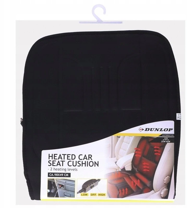 Dunlop Šildoma automobilinė sėdynės pagalvėlė 12V