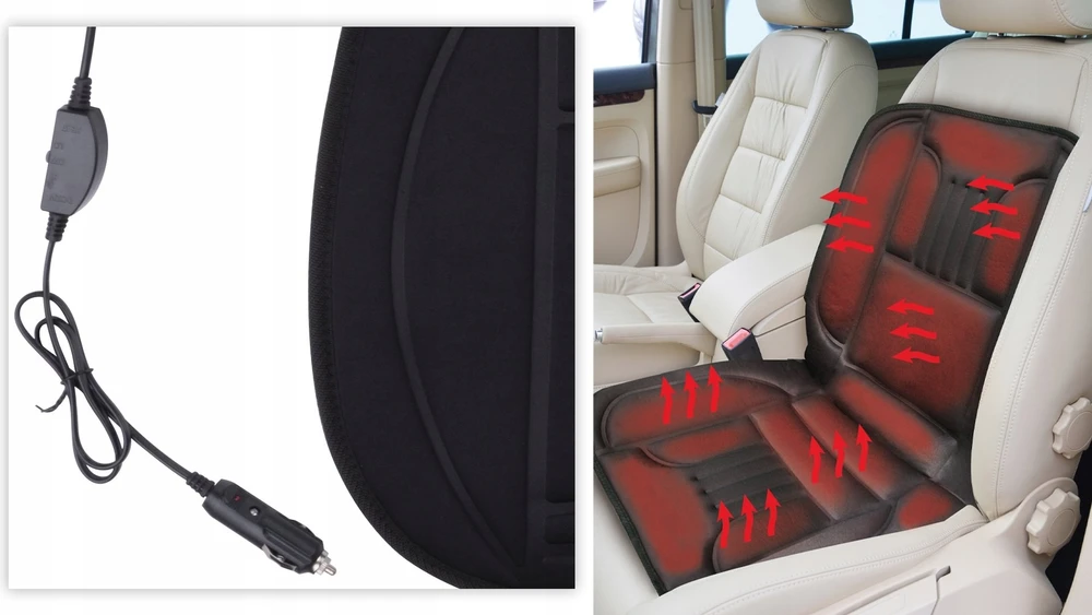 Dunlop Šildoma automobilinė sėdynės pagalvėlė 12V
