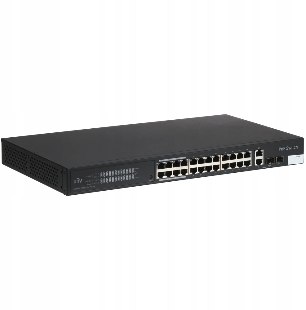 Šakotuvas Komutatorius POE NSW3000-25GT1GP1GC-POE-IN 24 prievadų + 2 x UPLINK + 2 x SFP UNIVIEW