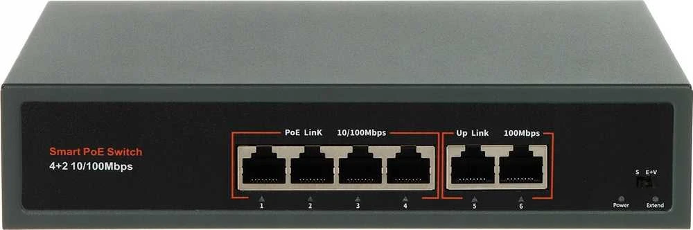 Šakotuvas SWITCH POE APTI-POE0402-60W-ECO 4 PRIEVADŲ