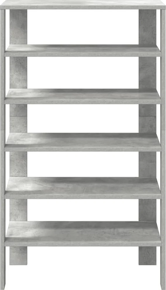 Lentyna batams, betono pilka, 61x32x105cm, apdirbta mediena