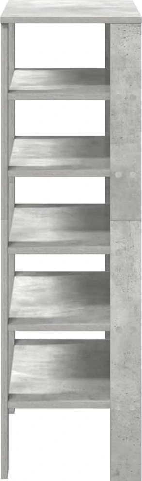 Lentyna batams, betono pilka, 61x32x105cm, apdirbta mediena
