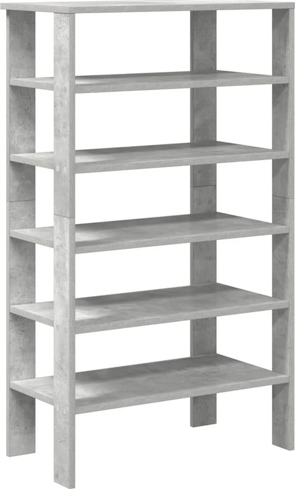 Lentyna batams, betono pilka, 61x32x105cm, apdirbta mediena