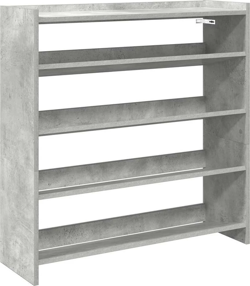 Lentyna batams, betono pilka, 80x25x81cm, apdirbta mediena