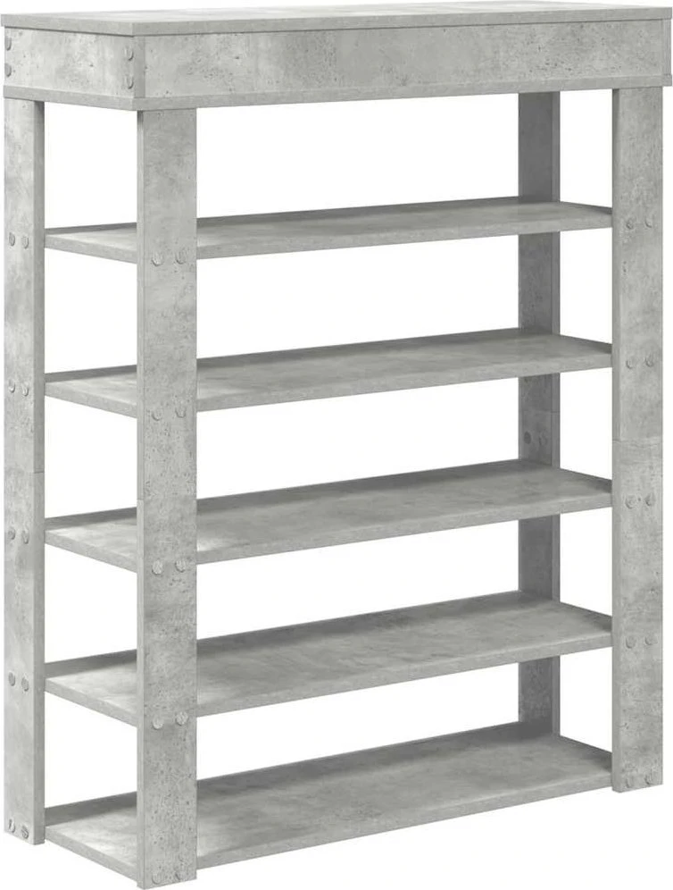 Lentyna batams, Concrete Oak 80x30x98cm, apdirbta mediena