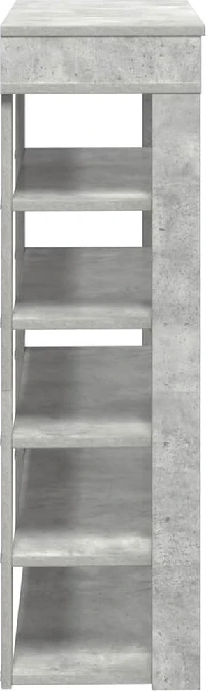 Lentyna batams, Concrete Oak 80x30x98cm, apdirbta mediena